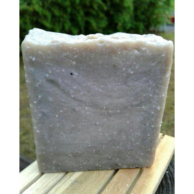 Hand and Foot Scrub Soap with natural ingredients like sand and bamboo water, designed for exfoliating rough skin.