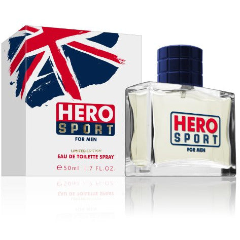 Hero Sport Eau de Toilette - Limited Edition bottle with sleek design and modern aesthetics.