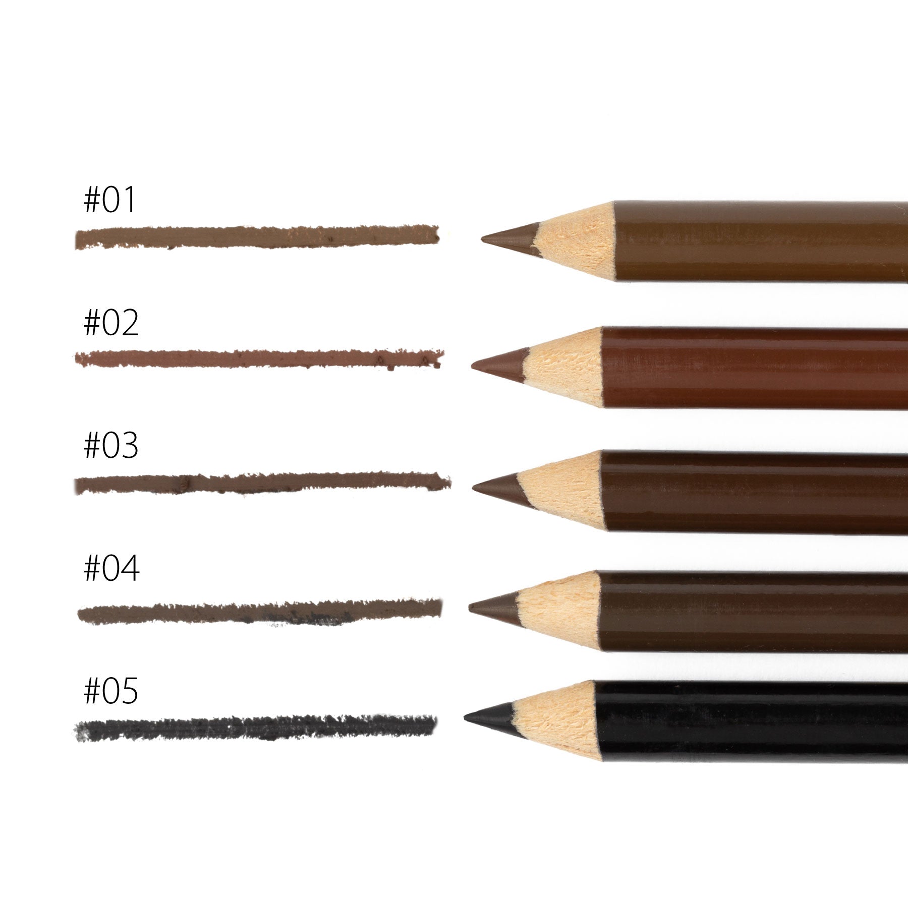 High Precision Eye Brow Pencil with Sharpener, featuring a sleek design and built-in brush for easy application.