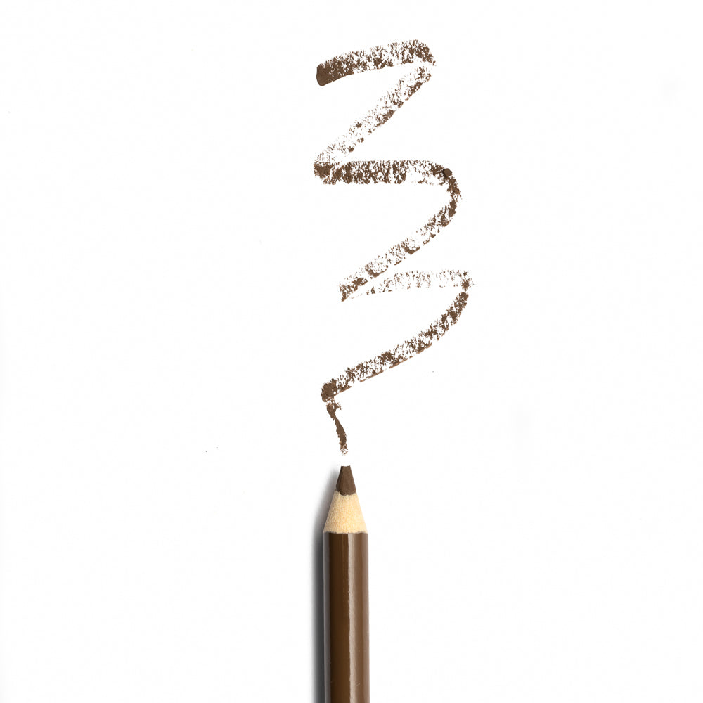 High Precision Eye Brow Pencil with Sharpener, featuring a sleek design and built-in brush for easy application.