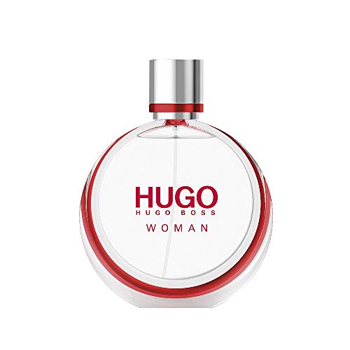 Hugo Woman Eau de Parfum bottle showcasing its elegant design and luxurious fragrance.