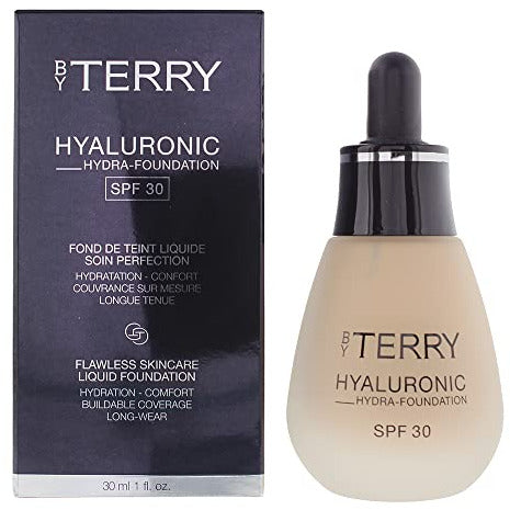 By Terry Hyaluronic Hydra-Foundation SPF30 - 200N Natural bottle with a sleek design, showcasing its hydrating and sun protection features.