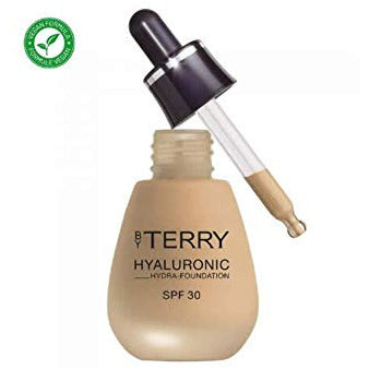 By Terry Hyaluronic Hydra-Foundation SPF30 in Medium Fair shade, showcasing its elegant packaging and hydrating formula.