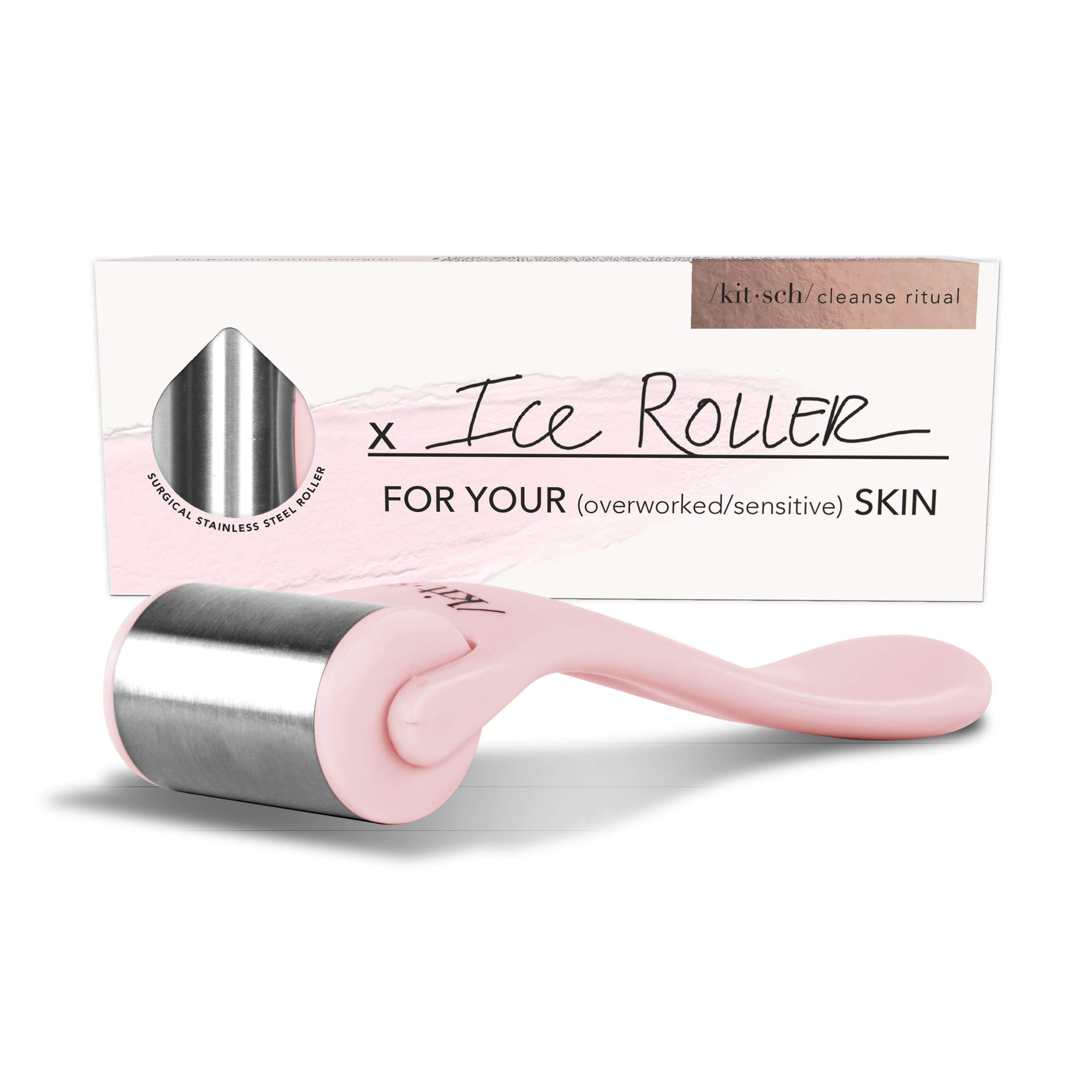 A sleek Ice Facial Roller made of high-quality surgical stainless steel, designed for skincare and relaxation.