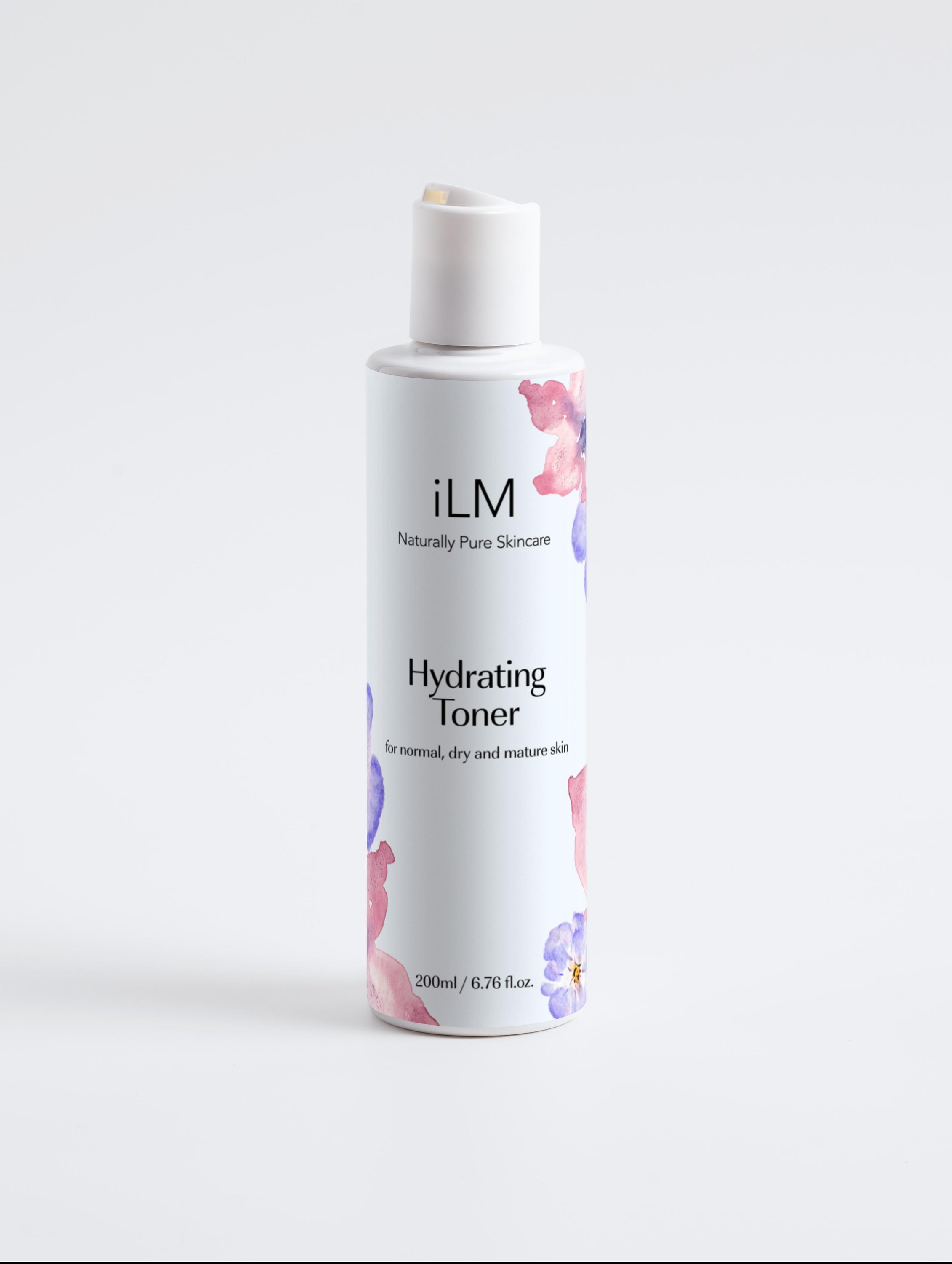 iLM Hyaluronic Hydrating Toner in a 200ml bottle, featuring a sleek design and natural ingredients for skin hydration.