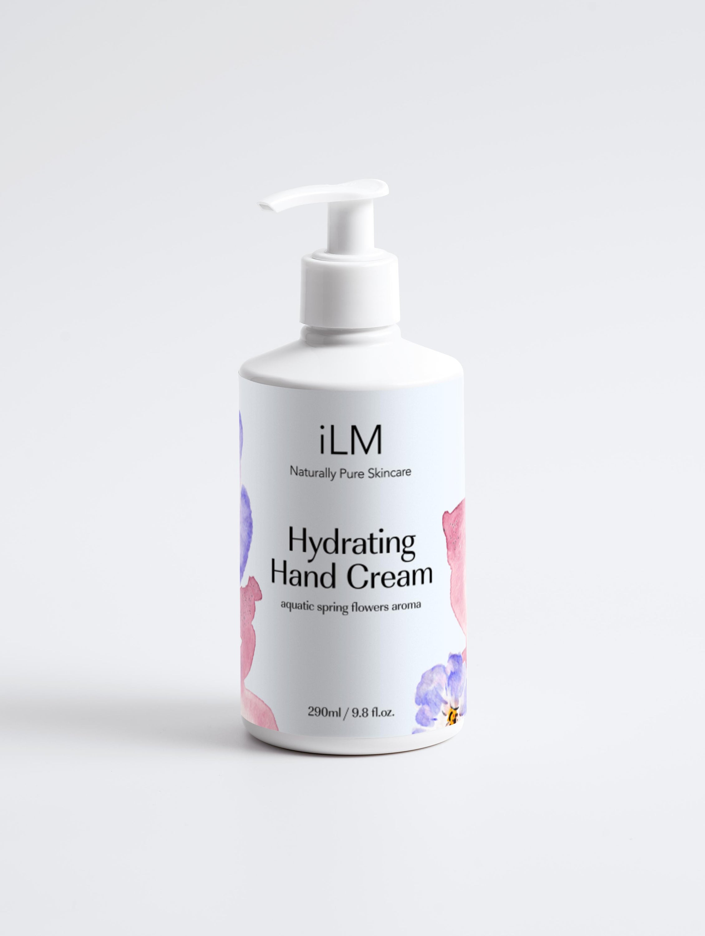 iLM Hydrating Hand Cream tube with a luxurious design, showcasing its moisturizing properties and key ingredients like shea butter and avocado oil.