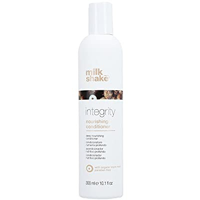 Milk_shake Integrity Nourishing Conditioner bottle with a sleek design, perfect for revitalizing hair.