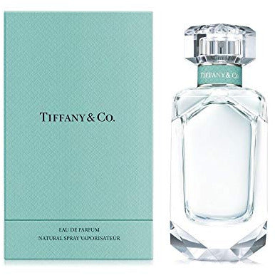 A luxurious bottle of Tiffany & Co Intense Eau de Parfum, elegantly designed with a sophisticated shape and adorned with the iconic Tiffany blue color.