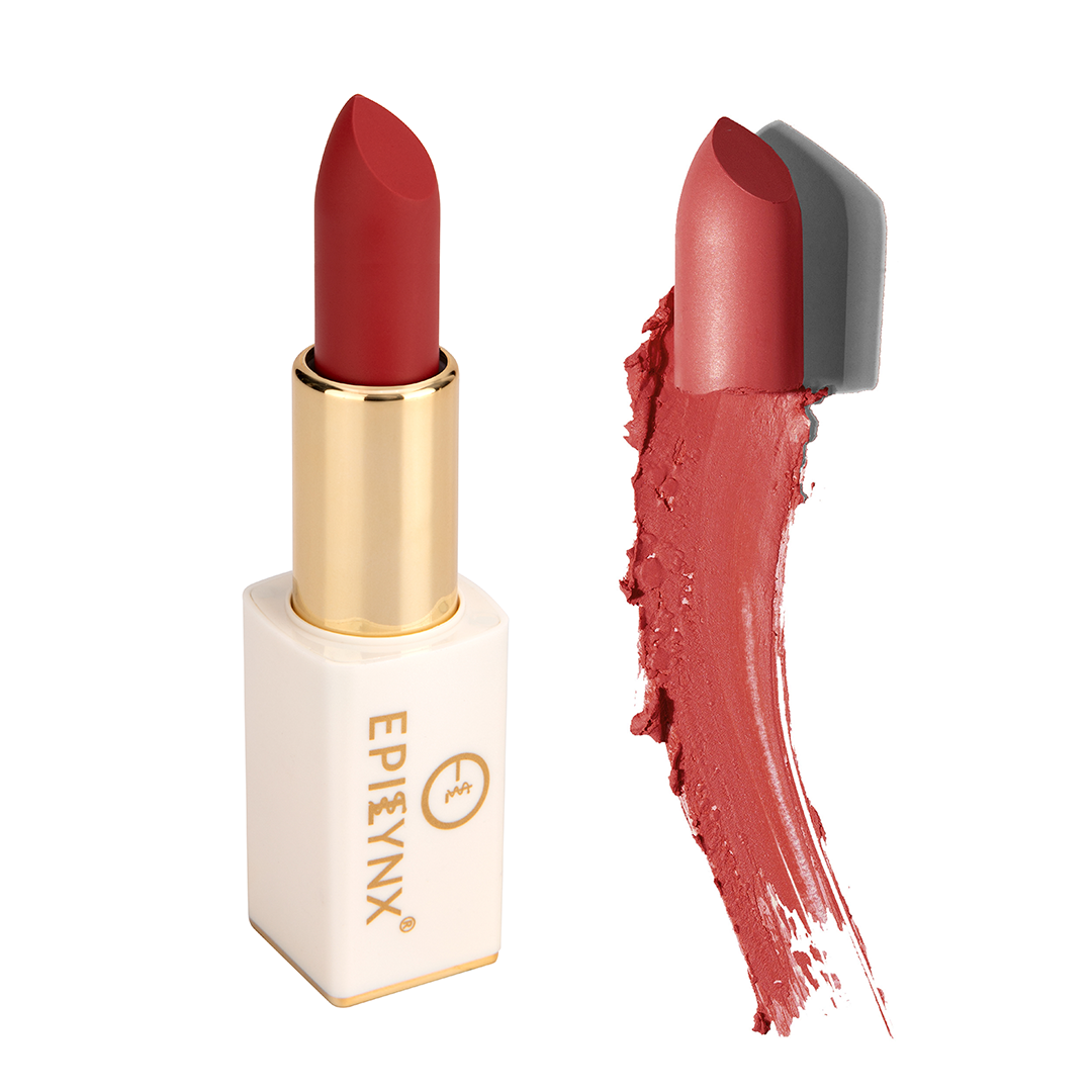 EpiLynx Intense Hydration Lipstick in various vibrant shades with a sleek magnetic packaging.