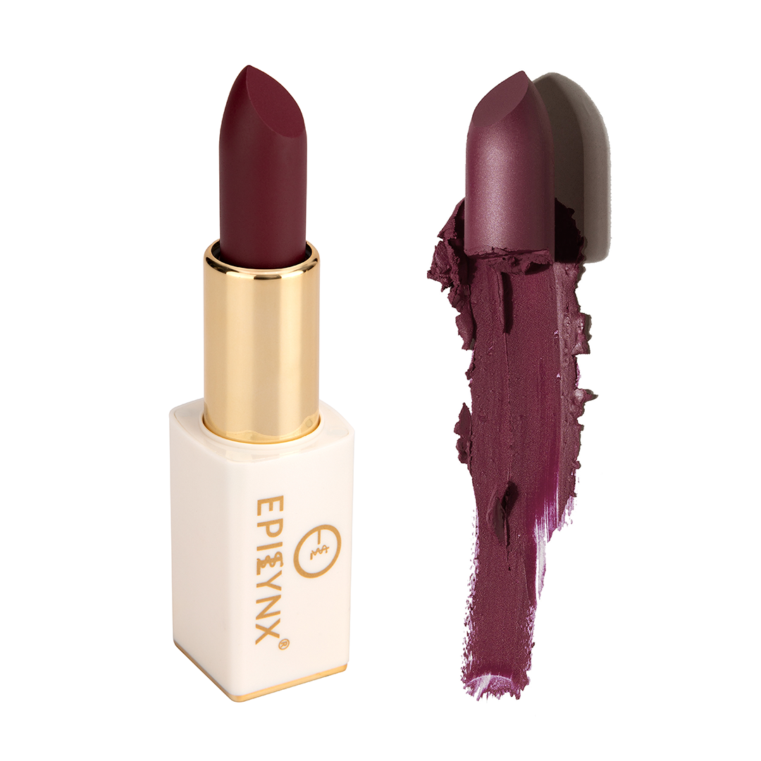 EpiLynx Intense Hydration Lipstick in various vibrant shades with a sleek magnetic packaging.