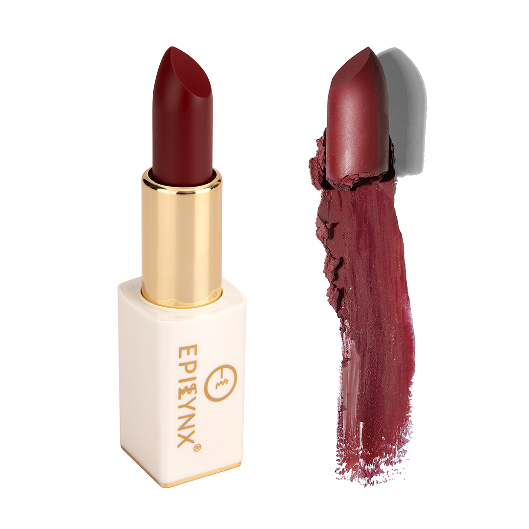 EpiLynx Intense Hydration Lipstick in various vibrant shades with a sleek magnetic packaging.