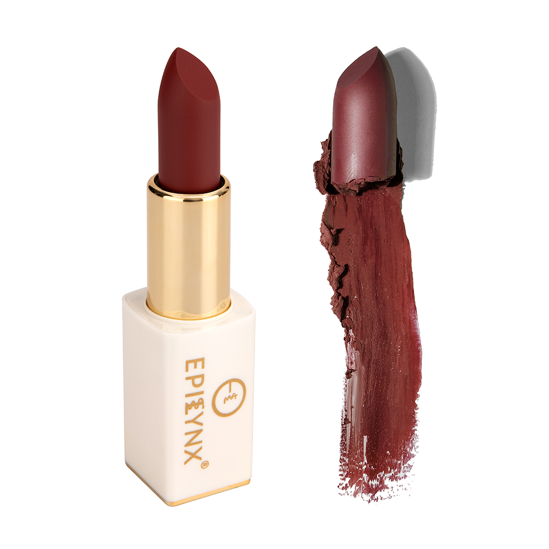 EpiLynx Intense Hydration Lipstick in various vibrant shades with a sleek magnetic packaging.