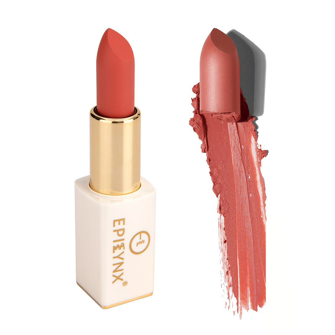 EpiLynx Intense Hydration Lipstick in various vibrant shades with a sleek magnetic packaging.