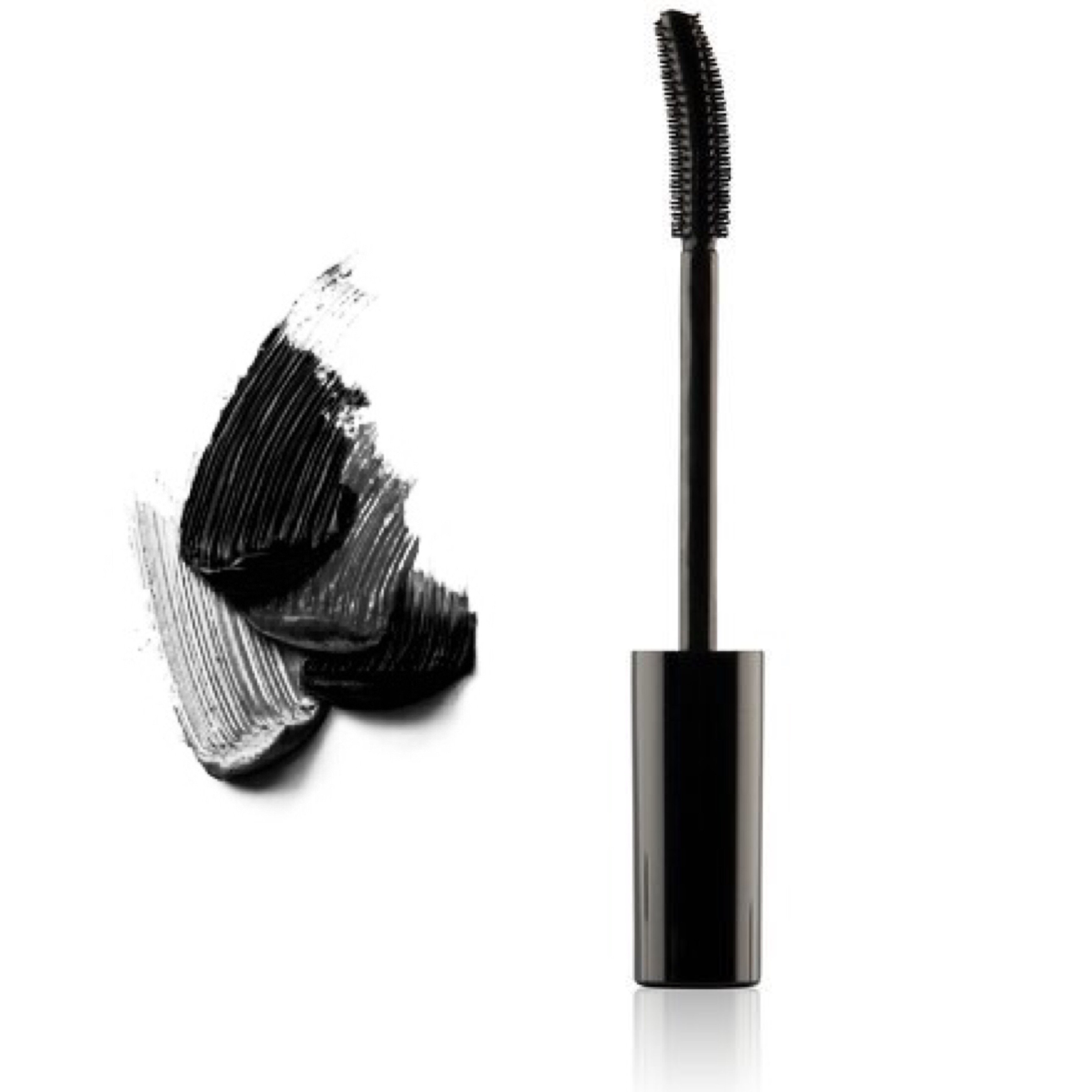 A sleek tube of Intense Lash Mascara Black with a brush applicator, showcasing its water-resistant formula and intense pigmentation for curling and lengthening lashes.