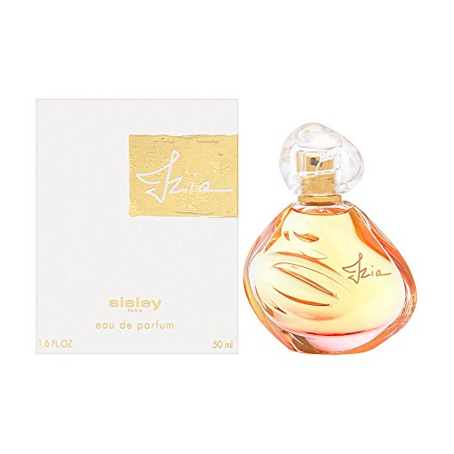 Sisley Izia Eau de Parfum bottle with floral design, showcasing elegance and sophistication.