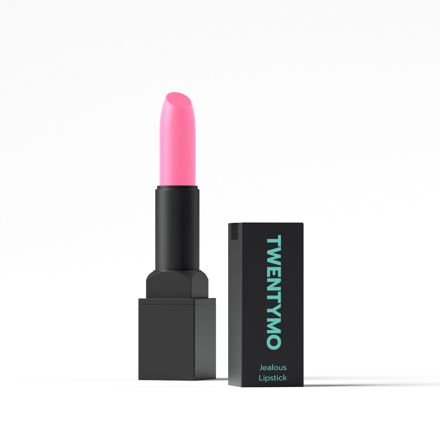 A tube of Jealous high-coverage lip stain showcasing its creamy texture and vibrant color, designed for long-lasting wear and lip nourishment.