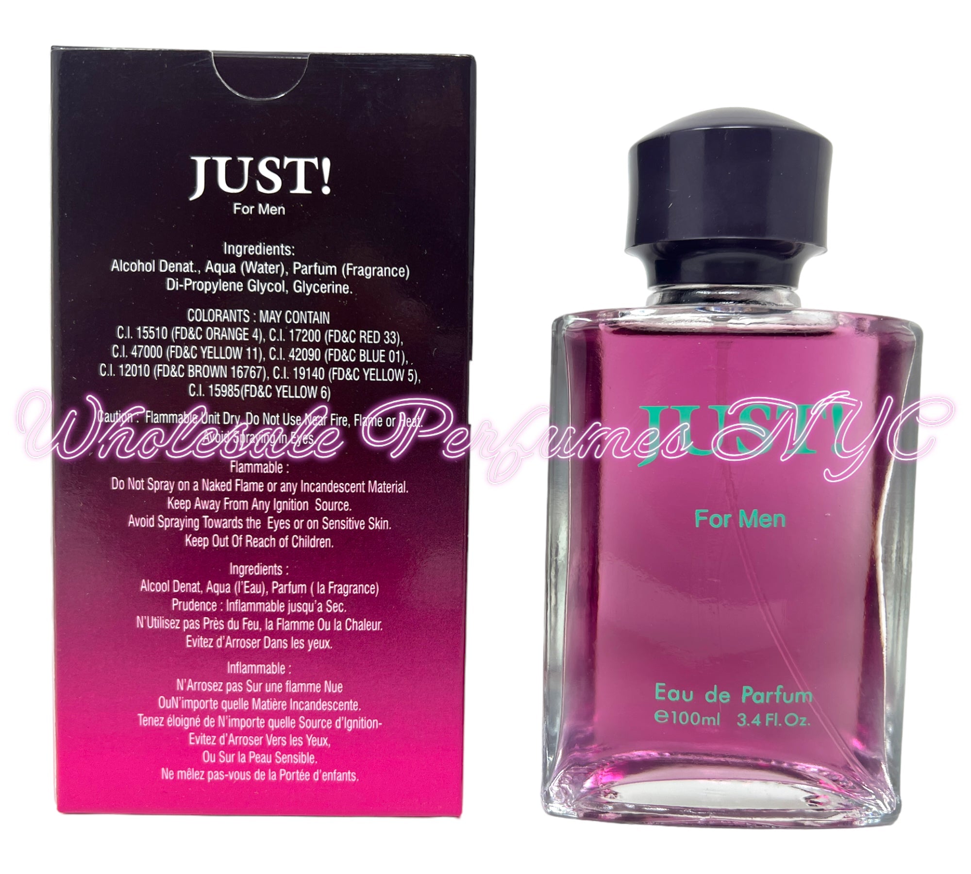 Just! for Men Eau de Parfum Spray by Urban Collection in a sleek 3.4oz bottle, inspired by Joop! for Men.