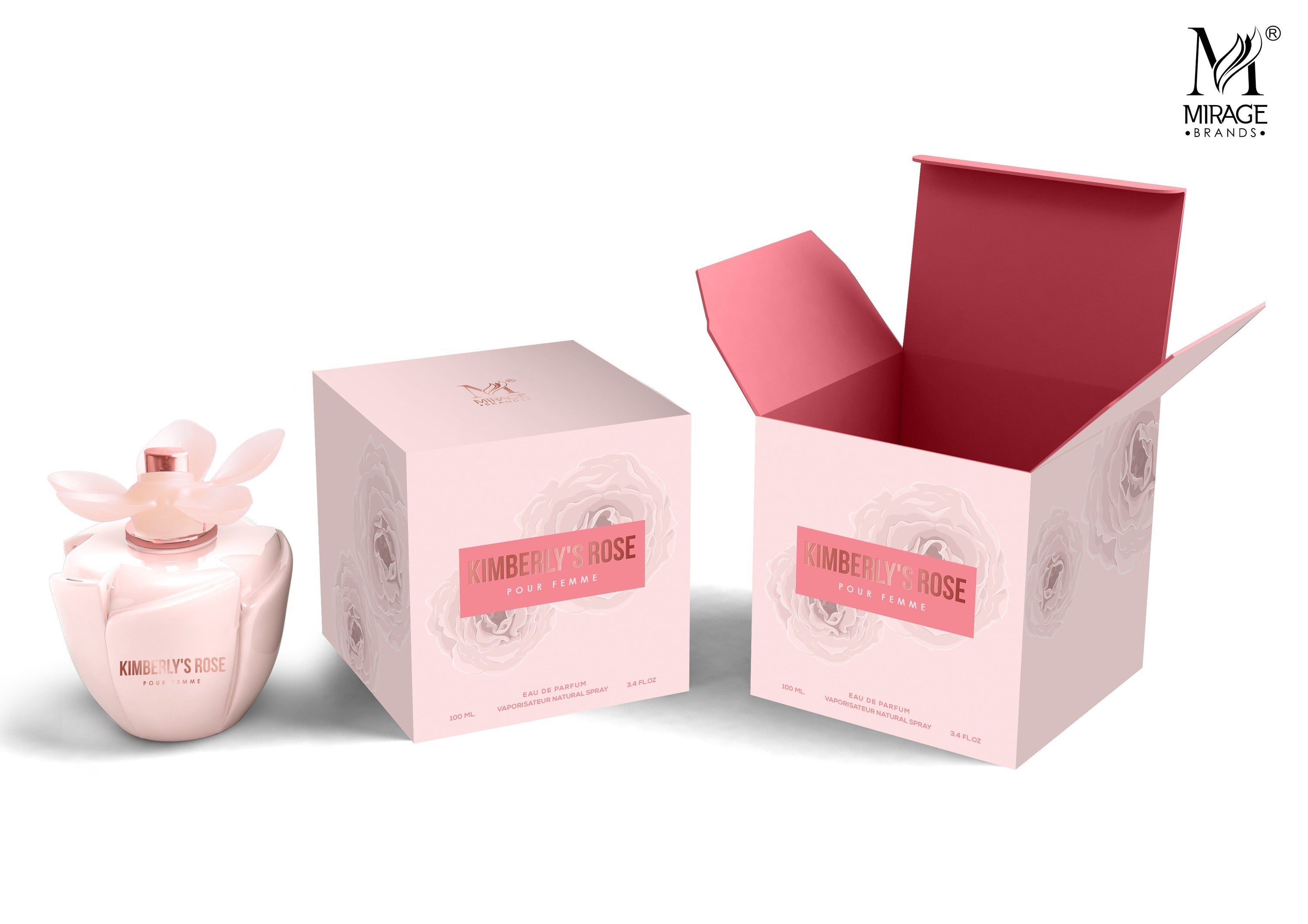 Kimberly Rose for Women Eau de Parfum Spray in a stylish bottle, showcasing its elegant design and floral essence.