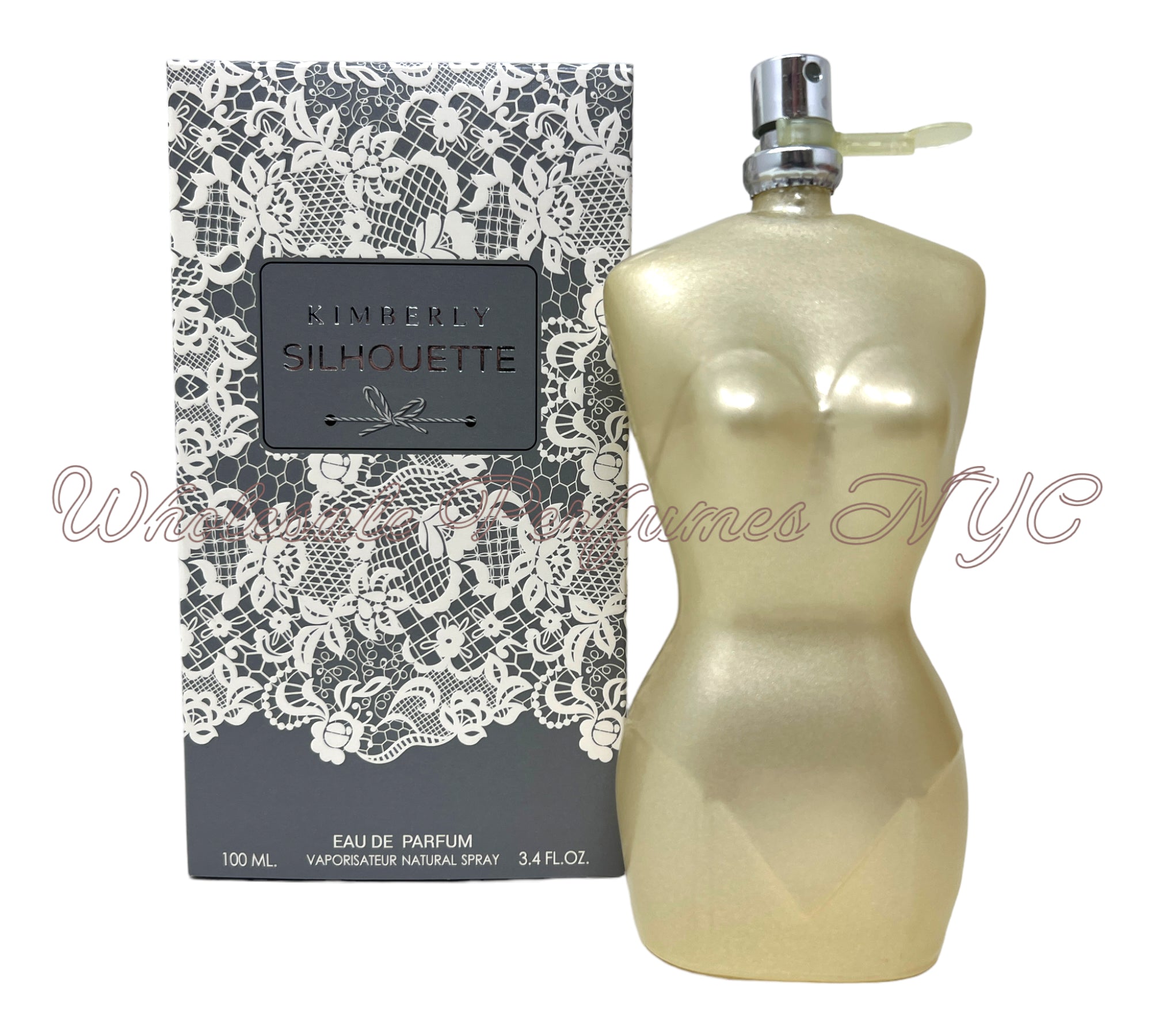 Kimberly Silhouette for Women Eau de Parfum Spray in an elegant bottle, showcasing its sophisticated design.