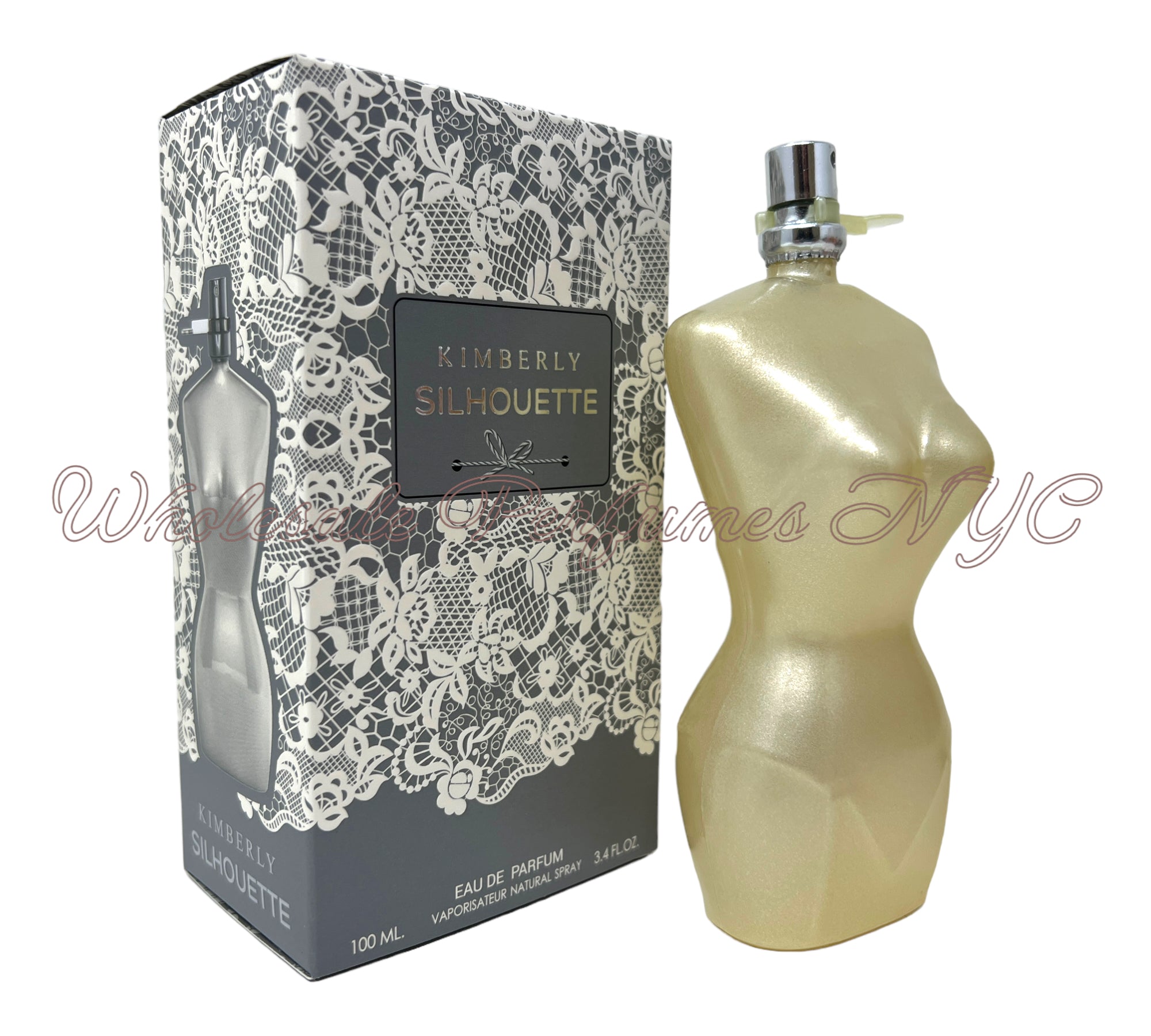 Kimberly Silhouette for Women Eau de Parfum Spray in an elegant bottle, showcasing its sophisticated design.