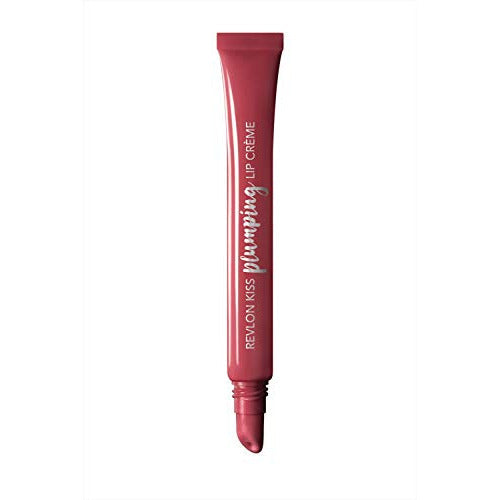 Revlon Kiss Plumping Lip Crème in Spiced Berry, showcasing its rich color and sleek packaging.