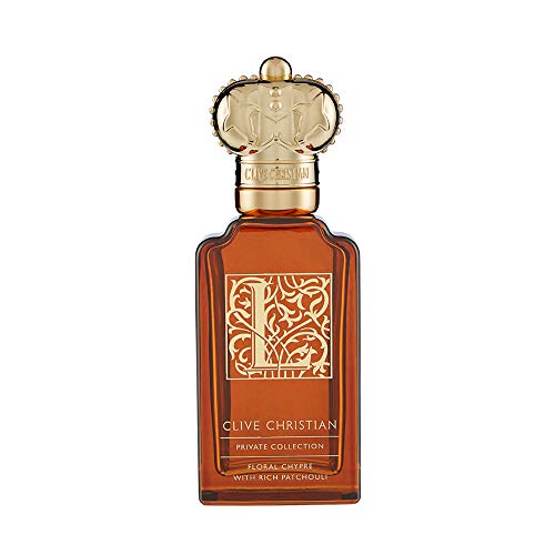 Clive Christian L Floral Chypre Eau de Parfum bottle elegantly displayed with floral accents.