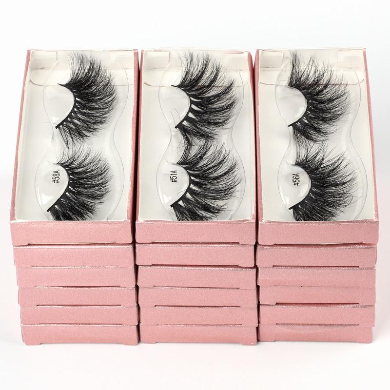 A set of Lashes Mink 25mm dramatic false eyelashes displayed in elegant packaging, showcasing their fluffy and voluminous design.