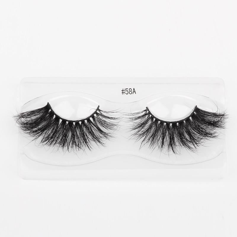 A set of Lashes Mink 25mm dramatic false eyelashes displayed in elegant packaging, showcasing their fluffy and voluminous design.