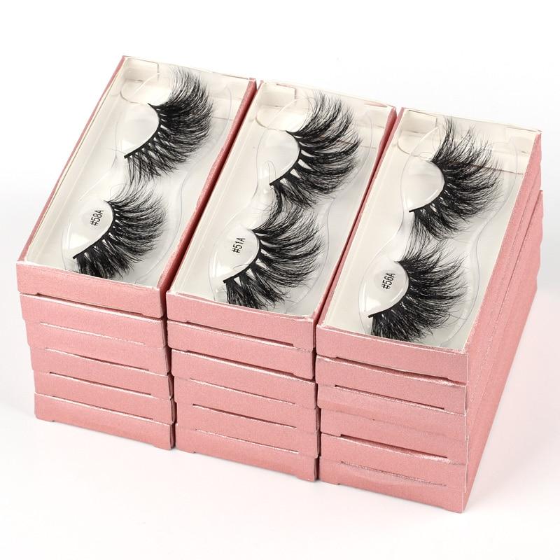 A set of Lashes Mink 25mm dramatic false eyelashes displayed in elegant packaging, showcasing their fluffy and voluminous design.