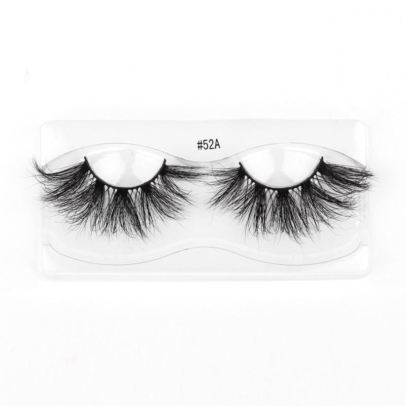 A set of Lashes Mink 25mm dramatic false eyelashes displayed in elegant packaging, showcasing their fluffy and voluminous design.