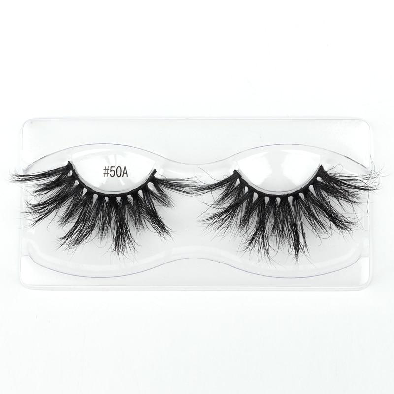 A set of Lashes Mink 25mm dramatic false eyelashes displayed in elegant packaging, showcasing their fluffy and voluminous design.