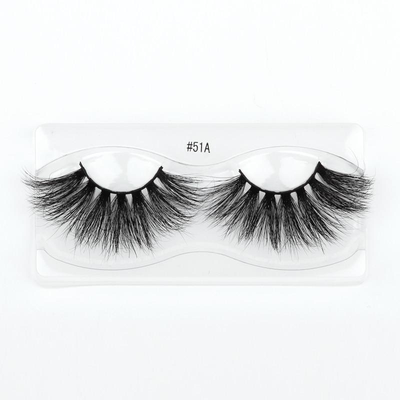 A set of Lashes Mink 25mm dramatic false eyelashes displayed in elegant packaging, showcasing their fluffy and voluminous design.