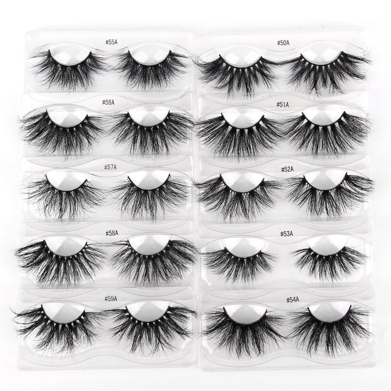 A set of Lashes Mink 25mm dramatic false eyelashes displayed in elegant packaging, showcasing their fluffy and voluminous design.