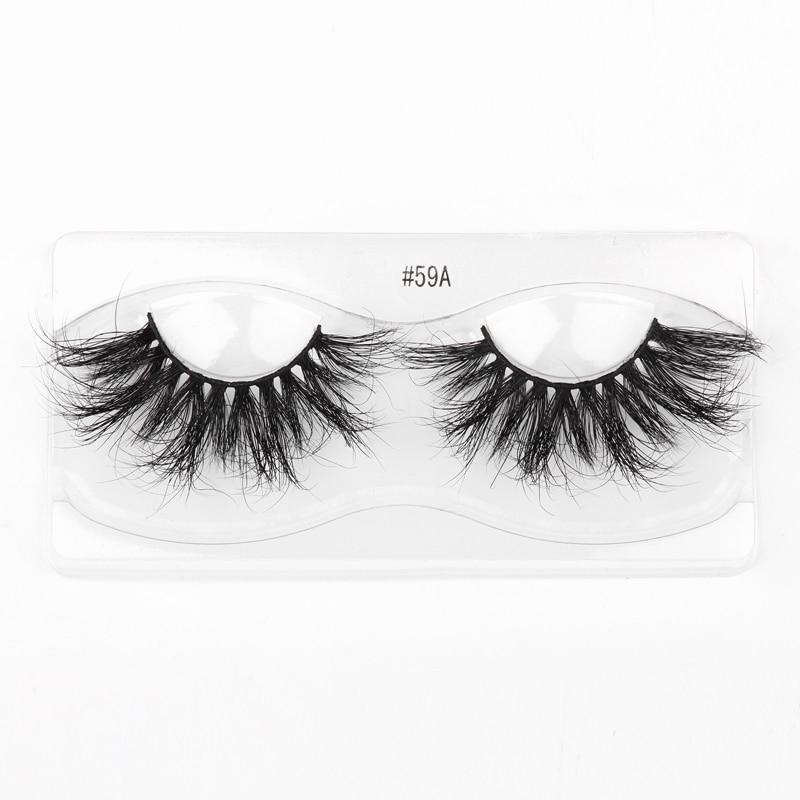 A set of Lashes Mink 25mm dramatic false eyelashes displayed in elegant packaging, showcasing their fluffy and voluminous design.