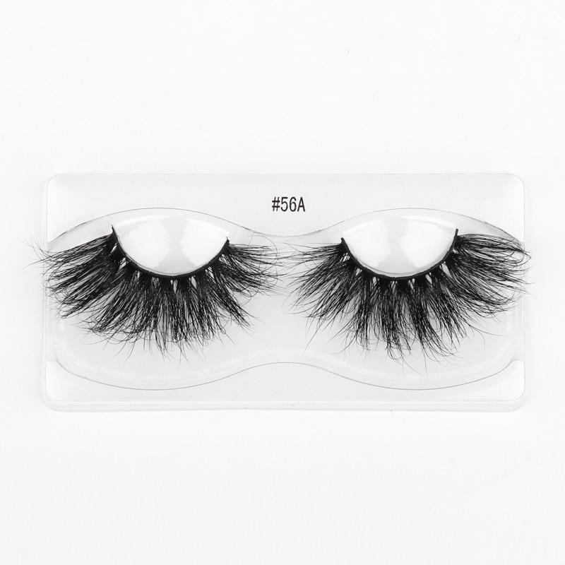 A set of Lashes Mink 25mm dramatic false eyelashes displayed in elegant packaging, showcasing their fluffy and voluminous design.