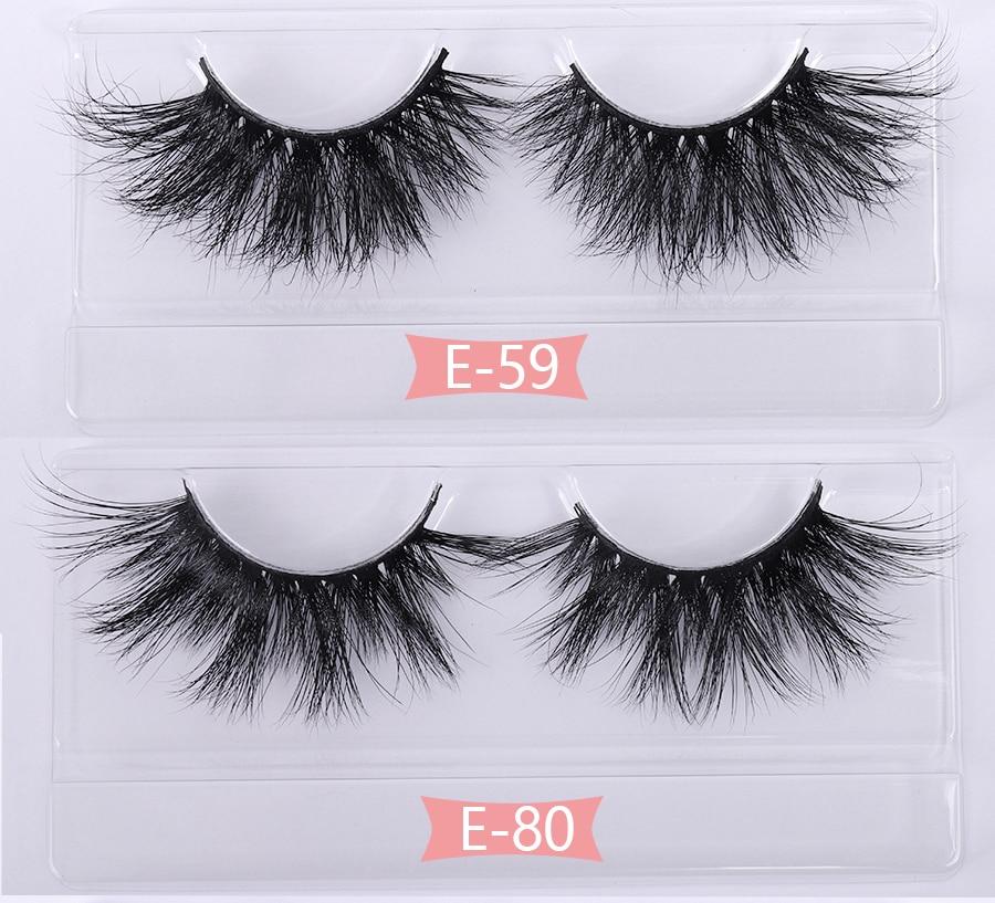 A collection of 10 pairs of luxurious 3D mink eyelashes in various styles, showcasing their natural and thick appearance with a black cotton band.