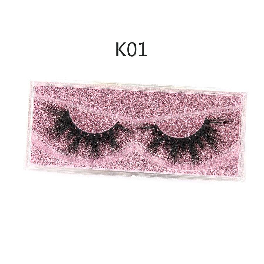 A collection of 10 pairs of luxurious 3D mink eyelashes in various styles, showcasing their natural and thick appearance with a black cotton band.