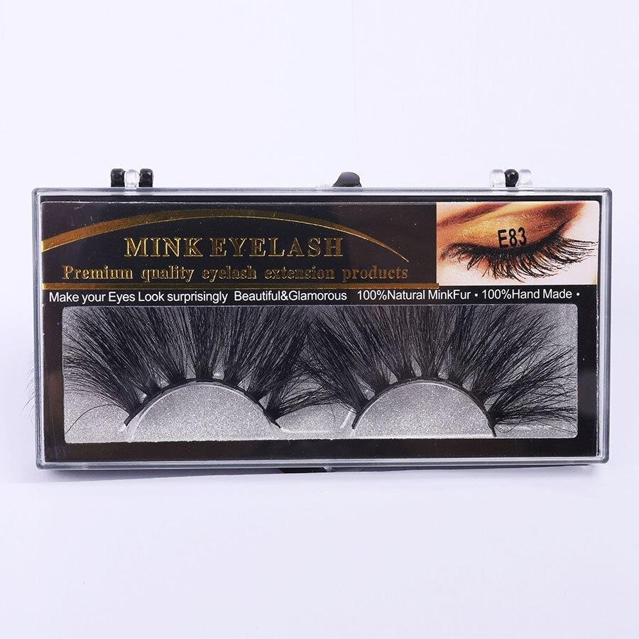 A collection of 10 pairs of luxurious 3D mink eyelashes in various styles, showcasing their natural and thick appearance with a black cotton band.