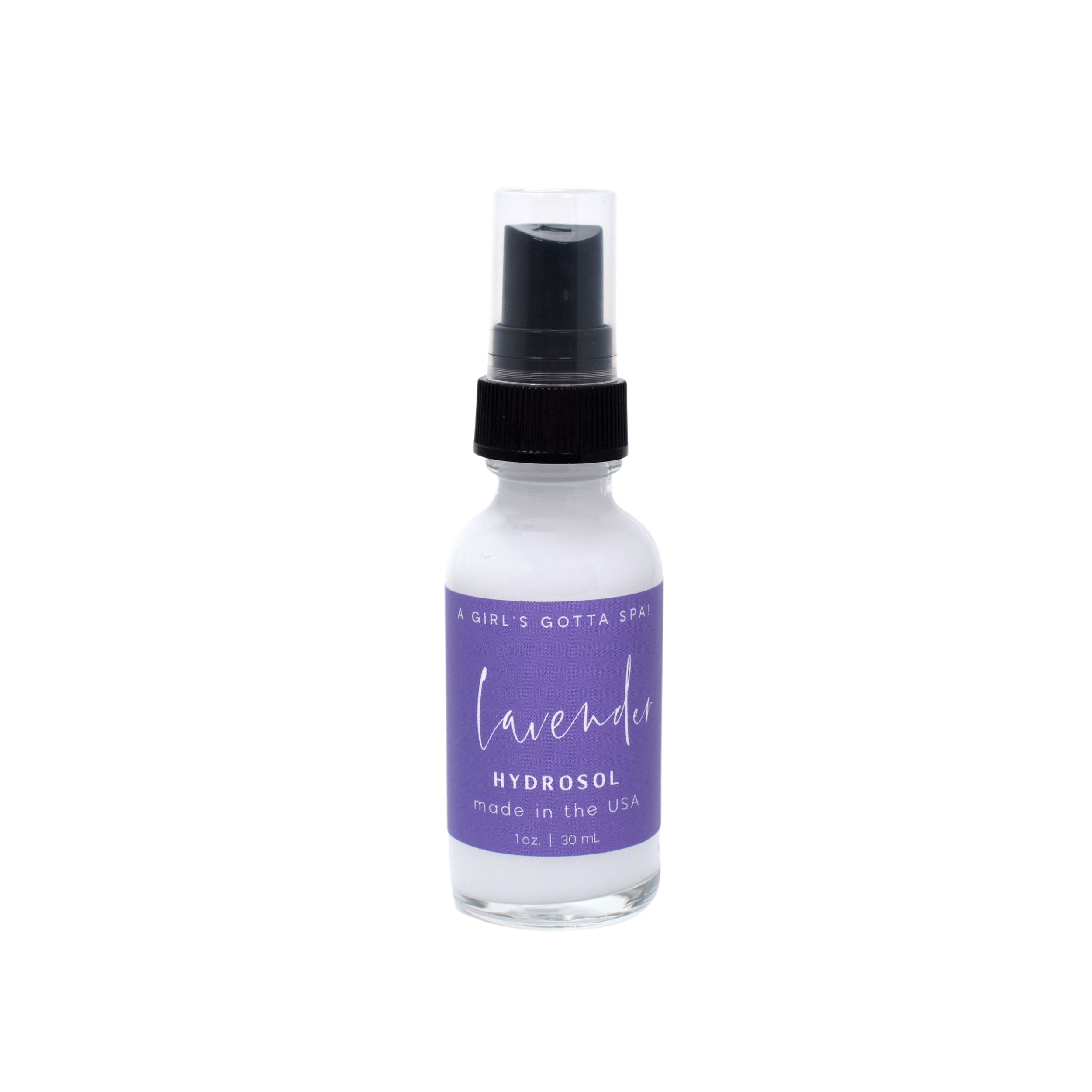 A bottle of Lavender Hydrosol Aromatherapy Pillow Spray with a calming lavender background, showcasing its natural ingredients.