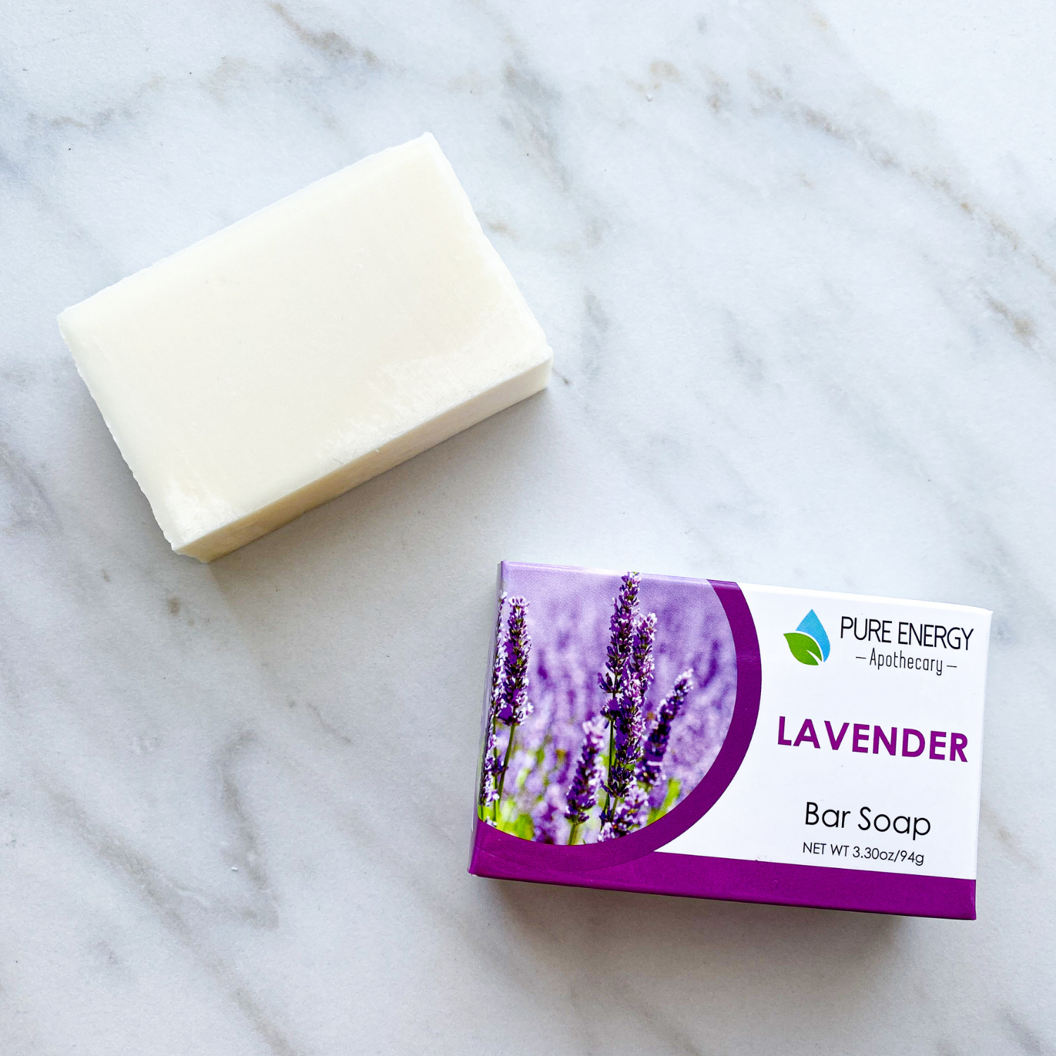 Lavender Love Bundle featuring lotion, soap, and skin oil in elegant packaging, showcasing natural lavender ingredients.