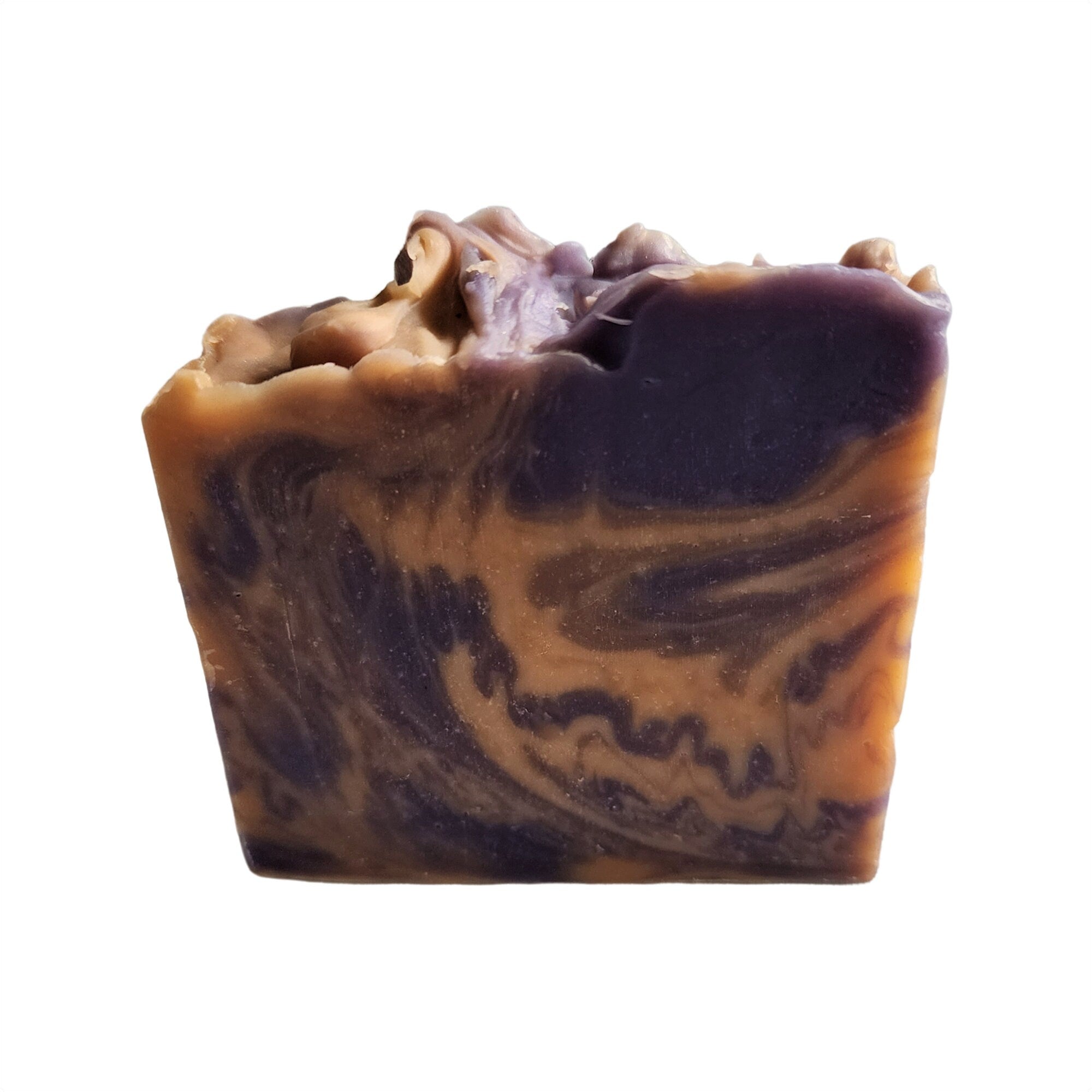 Lavender Sage Soap bar with earthy floral design, showcasing its handmade quality and natural ingredients.