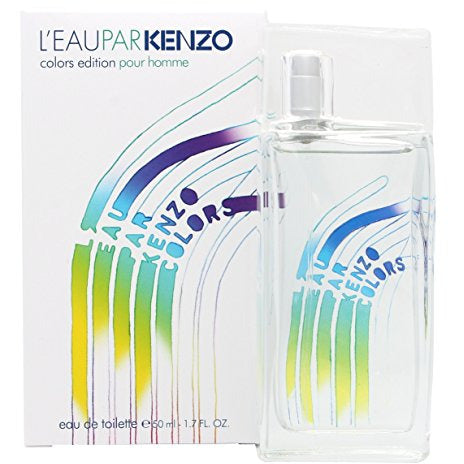 Kenzo L'Eau Par Colors Pour Homme Eau de Toilette bottle with vibrant colors, showcasing its modern design.