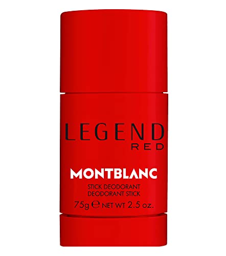 Mont Blanc Legend Red Deodorant Stick in elegant packaging, showcasing its stylish design and branding.