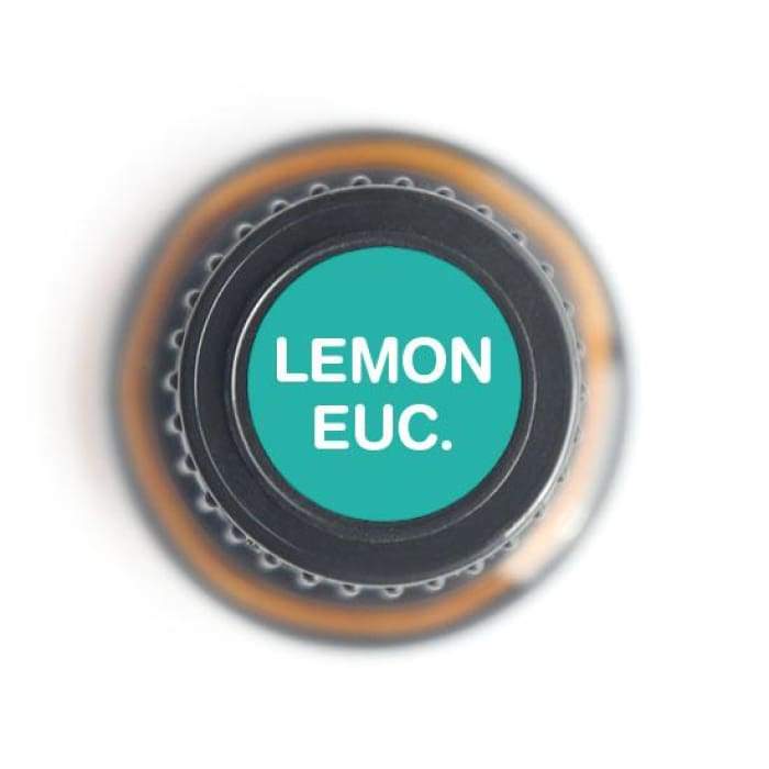 15ml bottle of Lemon Eucalyptus Pure Essential Oil with a green label, showcasing its natural essence and refreshing aroma.