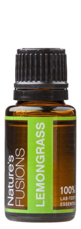 15ml bottle of Lemongrass Pure Essential Oil with a fresh citrusy scent, ideal for aromatherapy and skincare.