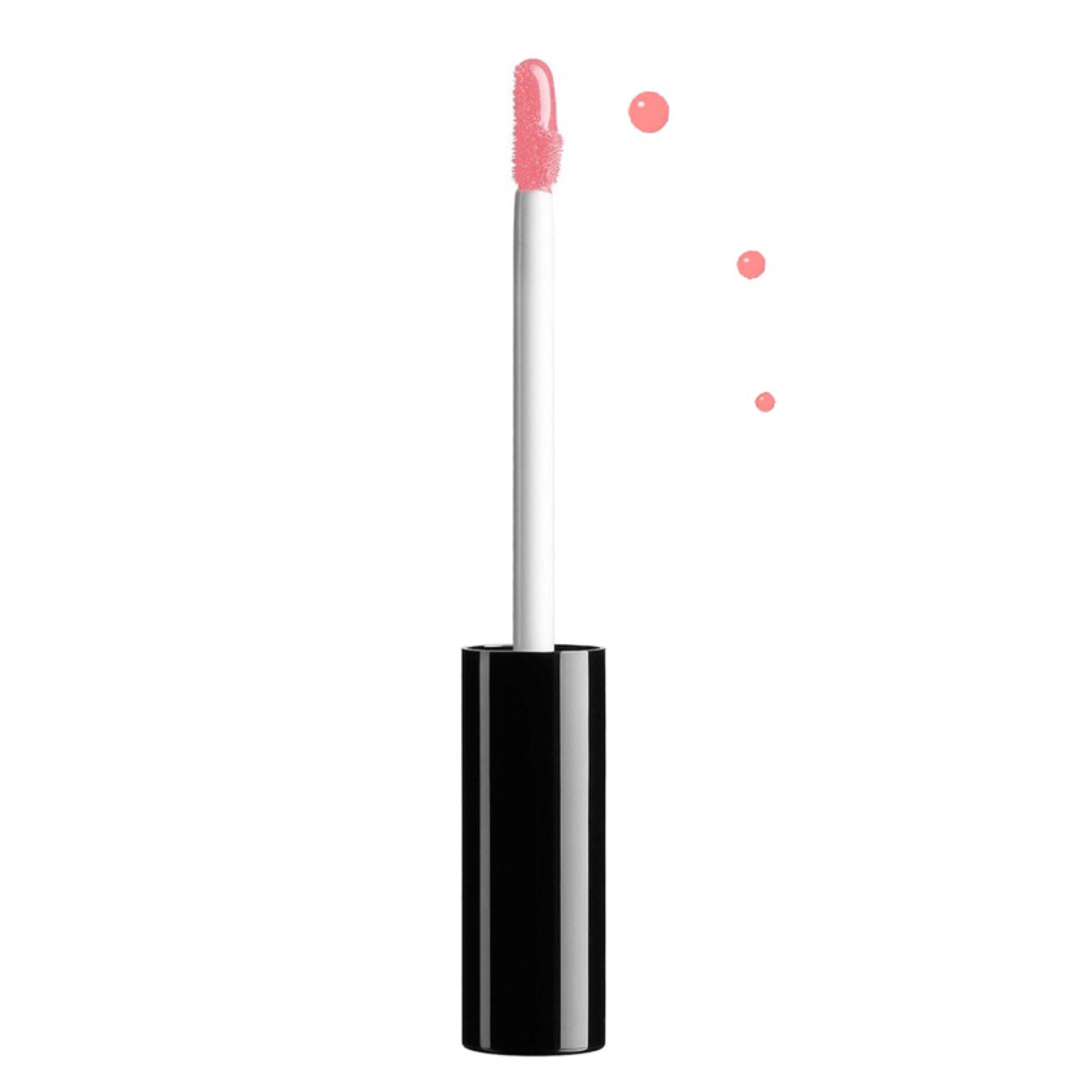 Lipgloss Disco in clear salmon melon shade with a creme texture, showcasing its glossy finish and stylish packaging.