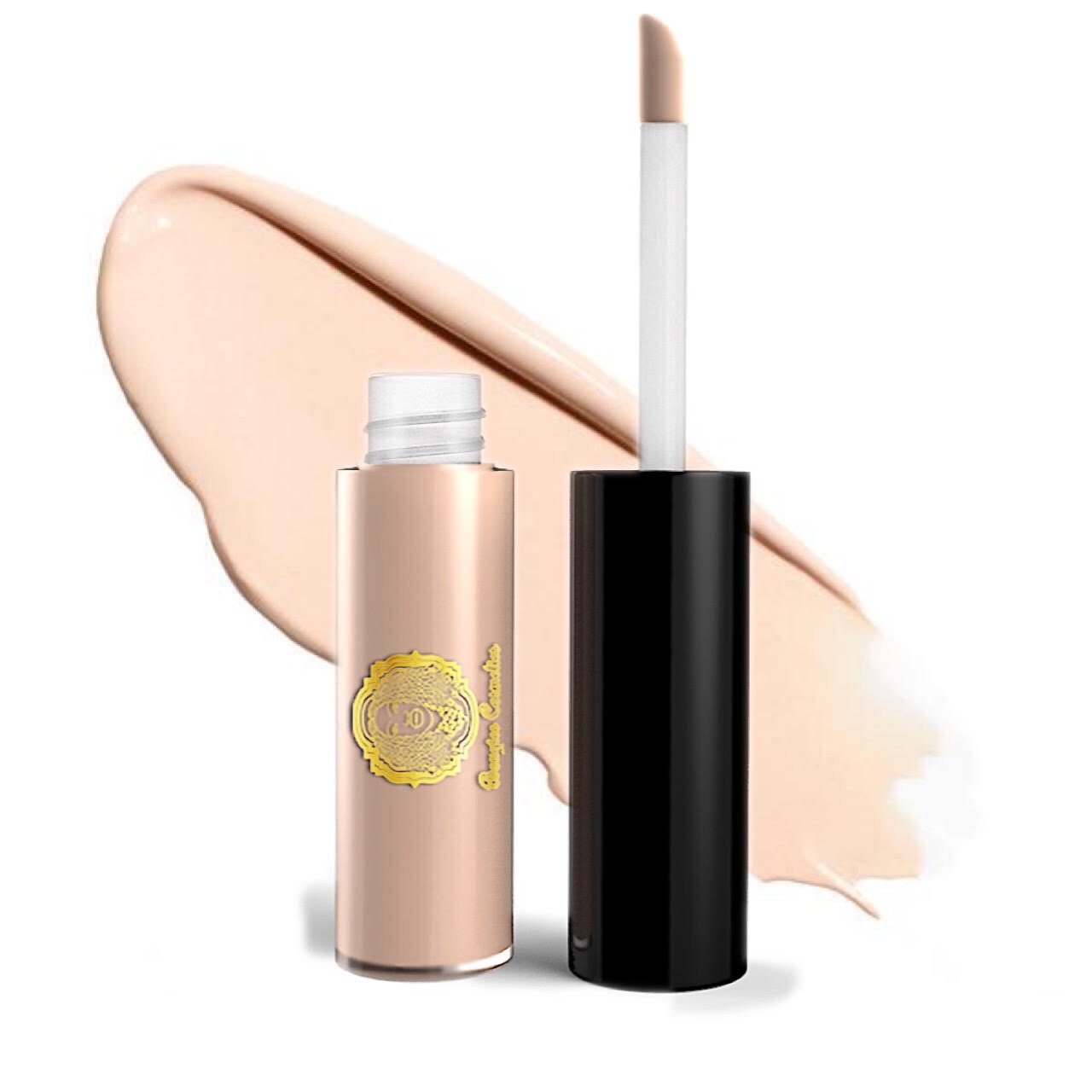 Liquid Concealer LC-N4 in a sleek tube with applicator, showcasing its cool shade and medium coverage formula for flawless skin.