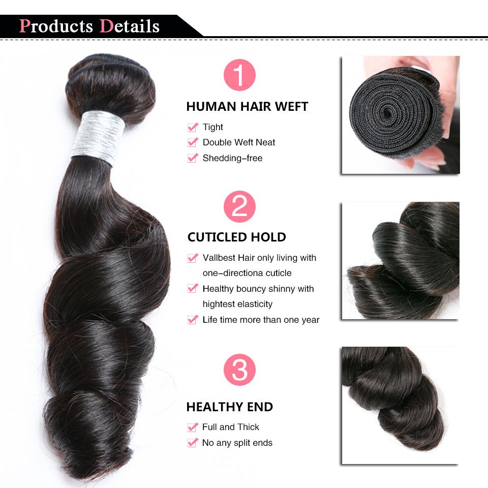 Loose Wave 10A Grade hair bundles with 4x4 closure and 13x4 frontal, showcasing natural color and luxurious texture.