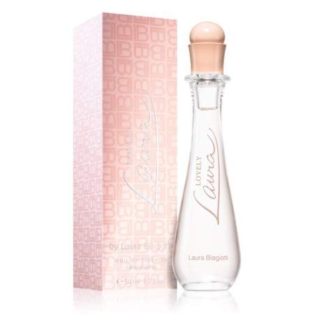 Lovely Laura Eau de Toilette by Laura Biagiotti in an elegant bottle, showcasing its floral and fruity essence.