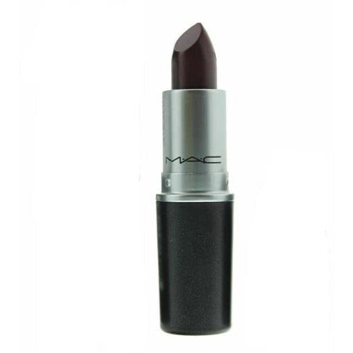 MAC Matte Lipstick in Beatrix showcasing its sleek packaging and rich color.